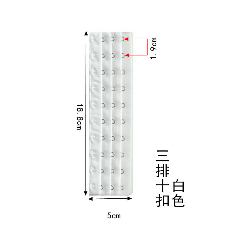 Bra extension buckle 10 buckle three rows of ten buckle belly buckle underwear buckle corset extension buckle accessories Accessories Wholesale