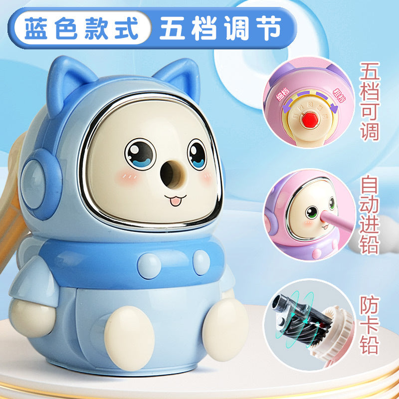 Kulomi Pencil Sharpener Primary School Student Pencil Sharpener Hand-cranked Automatic Pencil Sharpener Durable Pencil Sharpener