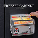 7-Eleven Mini Magnetic Freezer Toy – Simulation Dollhouse Appliance, Fridge Magnet Decor