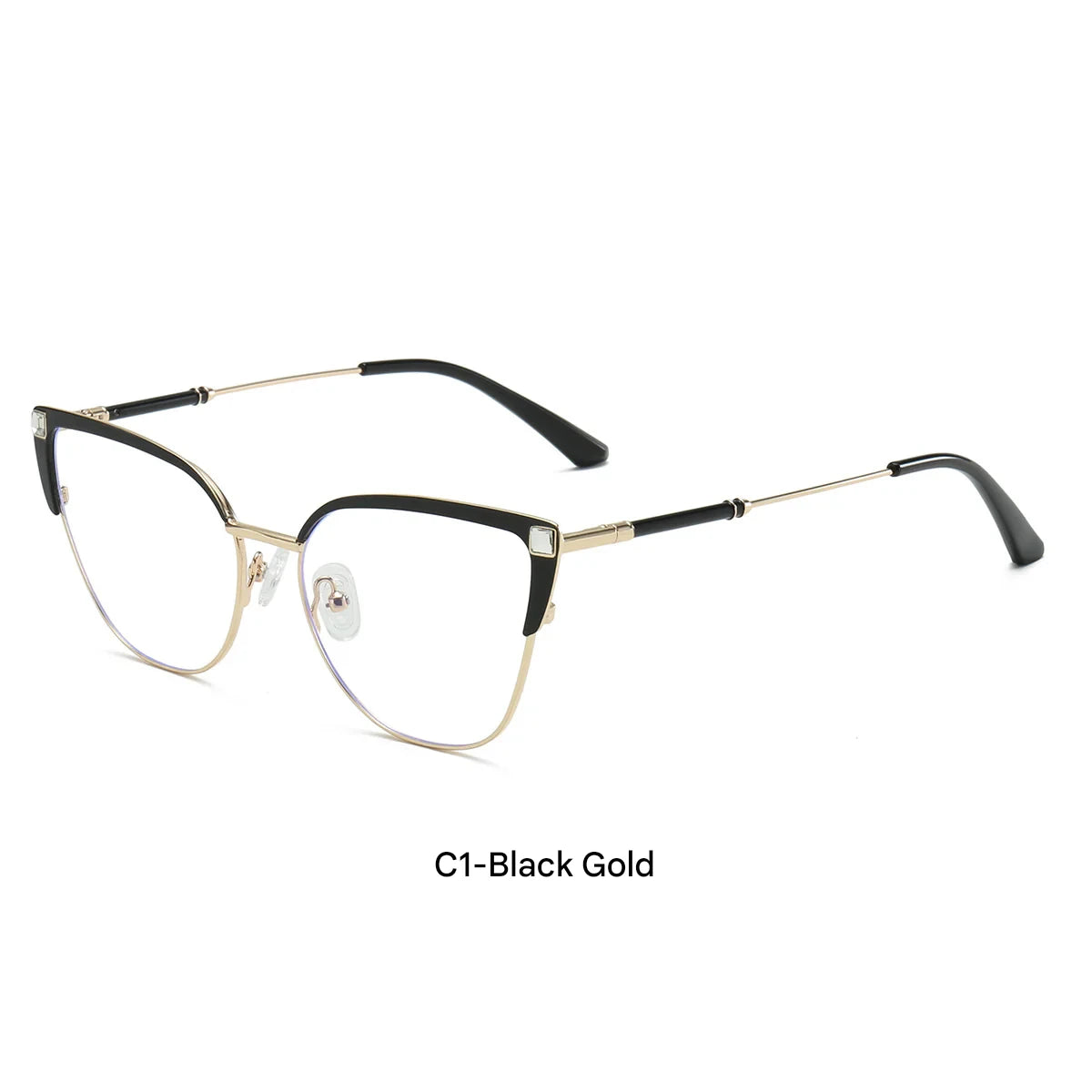 Oversized Cat Eye Blue Light Glasses Frame for Women – Trendy Myopia Eyewear