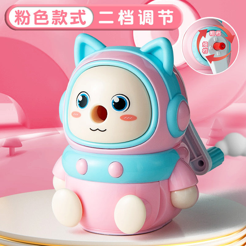 Kulomi Pencil Sharpener Primary School Student Pencil Sharpener Hand-cranked Automatic Pencil Sharpener Durable Pencil Sharpener