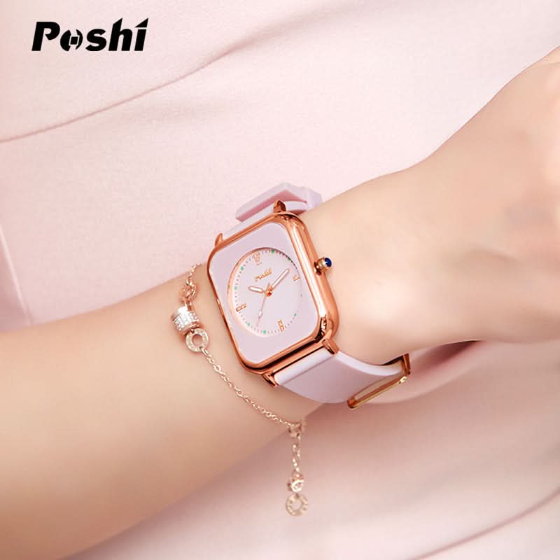 POSHI Women's Jelly Square Watch