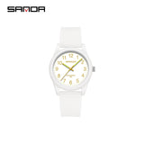 Sanda Dual Calendar Couple Quartz Watch – Waterproof Fashion Watch for Men & Women