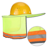 Safety Helmet Sunshade Curtain – Reflective UV Protection Hard Hat Cover for Construction & Outdoor Work
