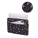 Butterfly Print Laptop Sleeve – Waterproof Case with Front Pocket for 11–15” Devices