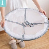 Foldable Clothes Drying Rack Net Basket for Socks & Underwear – Deformation-Resistant Hanging Dryer