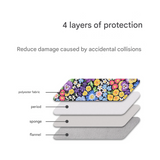 Floral Laptop Sleeve – Waterproof Shockproof Case for Women & Men (11'-15" inches)