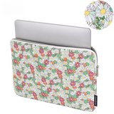 Waterproof Laptop Sleeve – Daisy Floral Print, Shock-Resistant Zippered Case