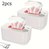 2pcs Portable USB Diaper Wipe Warmer