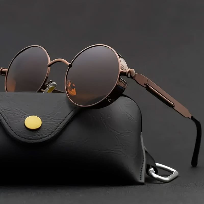 Vintage Retro Steampunk Round Metal Frame Glasses – Stylish & Function ...