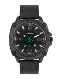 SINOBI Men’s Spider Dial Leather Watch – Waterproof Quartz Business Timepiece