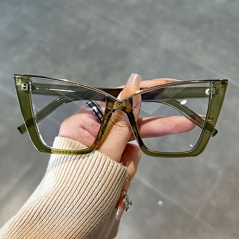 Vibrant Jelly Color Frame Vintage Cat Eye Glasses – Fashion Meets Function Green