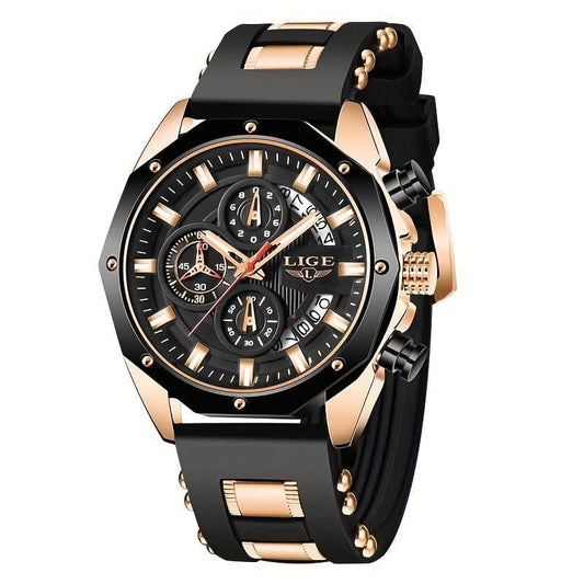 2024 Premium Classic Men's Chronograph Watch – Luminous, Waterproof, Casual