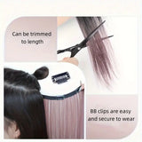 Highlighted Straight Hair Extensions – Seamless Colorful Braided Wig for Women - 50cm Long