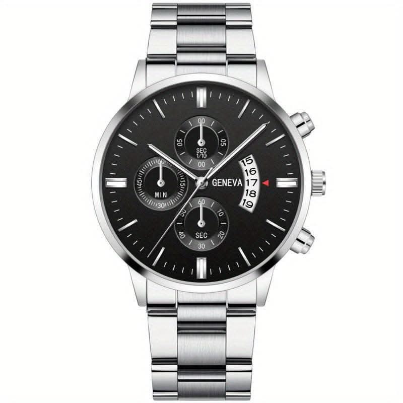 Fashion Men's Casual Calendar Quartz Wristwatch – Stainless Steel