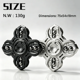Metal Fidget Spinner – Interlocking Mechanical Tuning Fork EDC Stress Relief Toy, Cool Handheld Desk Gift for Kids