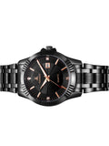 OSHRZO Men’s Classic Quartz Watch – Stainless Steel Strap