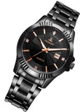 OSHRZO Men’s Classic Quartz Watch – Stainless Steel Strap