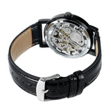 Forsining Men's Dragon Skeleton Mechanical Watch – Fashion Leather Strap Wristwatch