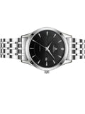 OSHRZO Men's Business Silver Stainless Steel Quartz Watch – 42mm Metal Case