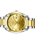 OSHRZO Men's Dual-tone Quartz Watch – 42mm Stainless Steel Strap