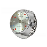 BOZHI Women's fashionable Rhinestone Ring Watch – Quartz Finger Watch