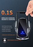 15W Fast Charging Wireless Car Phone Holder with Automatic Clamping & Adjustable Navigation Mount