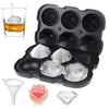 1pc Silicone Ice Cube Tray 1pc Silicone Rose Ice Cube Tray with Covers  3Cavity  Diamond Ball Maker Easy Release Large Ice Forms for Elegant Cocktails Whiskey  Juice Includes Glasses  Funnel