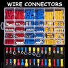102280pcs Spade Crimp Wire Terminal Assorted Insulated Cable Connector Electrical Wire Crimping Butting Auto Parts Kit Combination Box