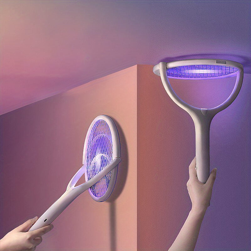 90 Degree Rotatable Mosquito Killer Lamp Electric Shocker 365nm UV Light Bug Zapper Trap Flies Summer Fly Swatter for Home Garden Hotel Restaurant