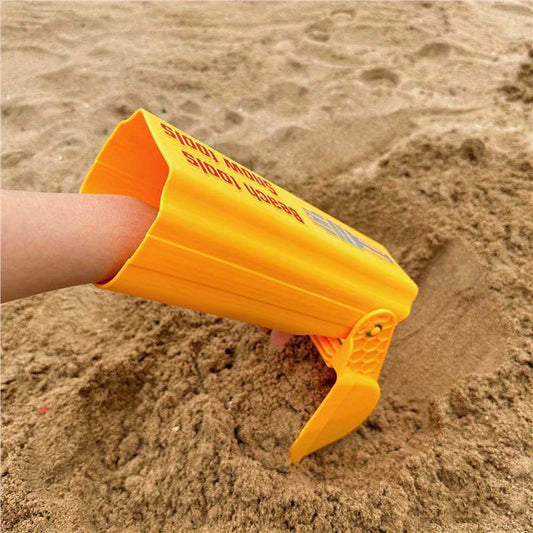 Yellow PP Beach Sand Digging Arm  Durable Large Perfect for Sand Play  Soil Prep Ideal Beach Gift