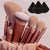 Makeup Brush Set Soft Fluffy Professional Cosmetic Foundation Powder Eyeshadow Kabuki Blending Make Up Brush Beauty Tool Makeup Sponge Storage Bag