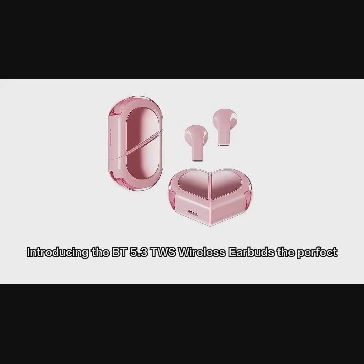 Heart-Shaped Headphones with Ultra-Long Battery Life