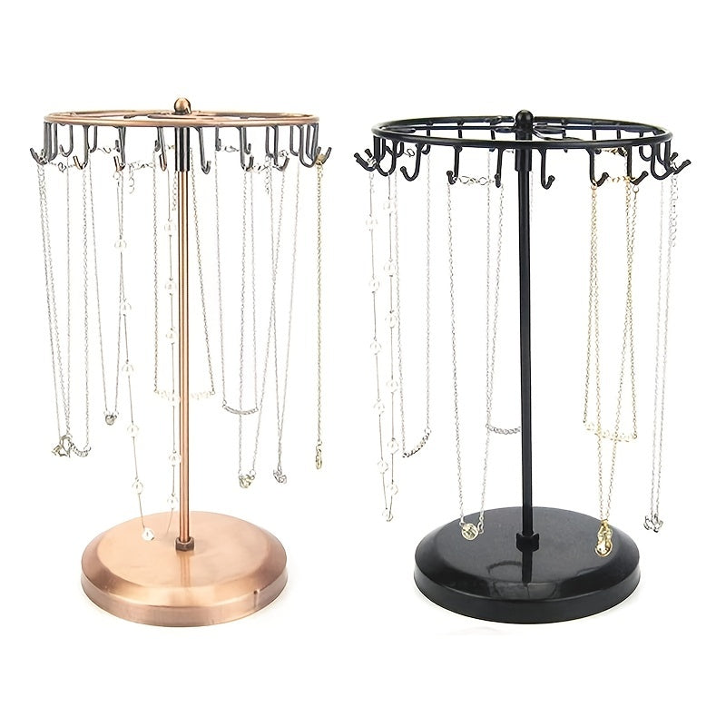 Vintage Metal Necklace Holder Organizer  Jewelry Display Rack Keychain Display
