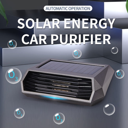 Solar powered car air purifier automatic parking operation effectively decomposes odors sterilizes and disinfects without the need for consumables Solar panel builtin lithium battery fully charged with a range of 1015 days