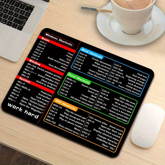 Boost Productivity with This NonSlip WaterResistant Mouse Pad Essential Windows Shortcuts Durable  Washable for Work  Play