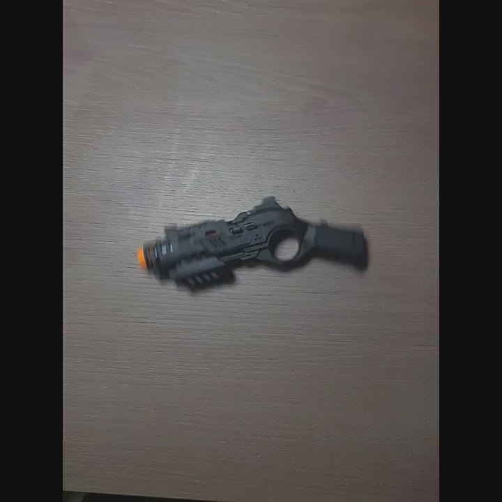 Soft Bullet Spray Toy Gun – Decompression Launcher with 3 Cartridges & 10 Warheads