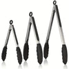3packs Food Clip Multifunctional Silicone Stainless Steel Food Tongs Antiscalding Barbecue Clip Steak Clip Salad Tongs Grilling Tongs Food Serving Tongs Buffet Tongs 81013in Kitchen Utensils Kitchen Supplies Back To School Supplies