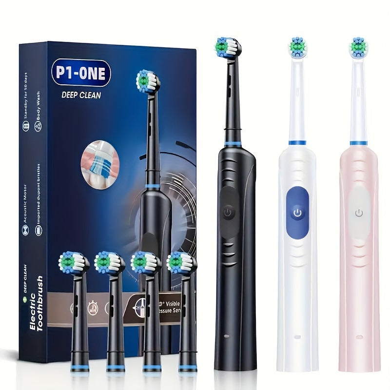 Rechargeable Electric Toothbrush for Adults  Advanced 36V Fully Automatic Deep Cleaning with USB Charging and LongLasting Lithium Polymer Battery  Perfect for Students Men Women and Couples
