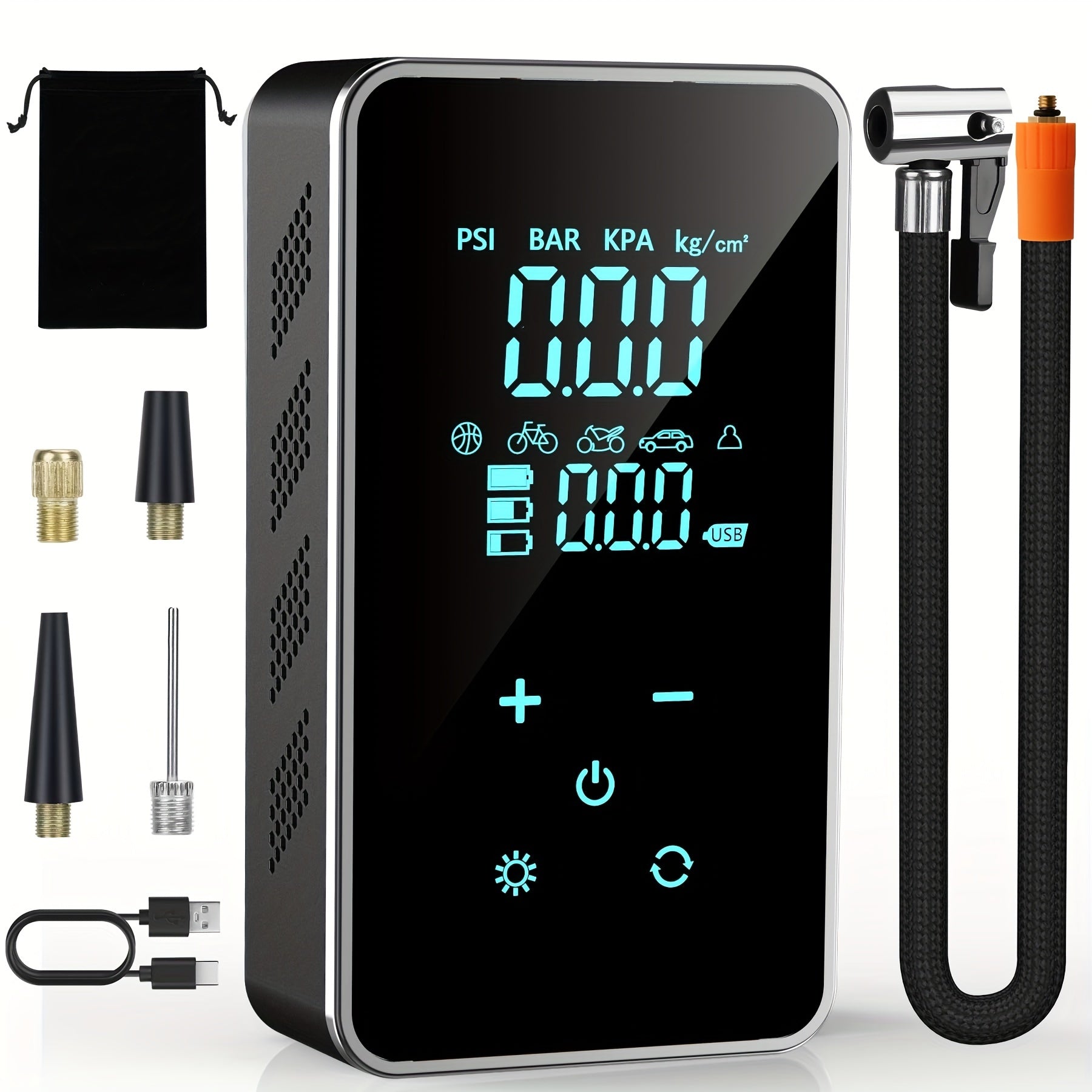 Tire Inflator Portable Air CompressorAir Pump For Car18000mAh Electric Air CompressorPortable Air Pump Cordless Best Gift Christmas Gift