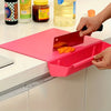 1pc 2in1 NonSlip Cutting Board Detachable Chopping Board And Food Container