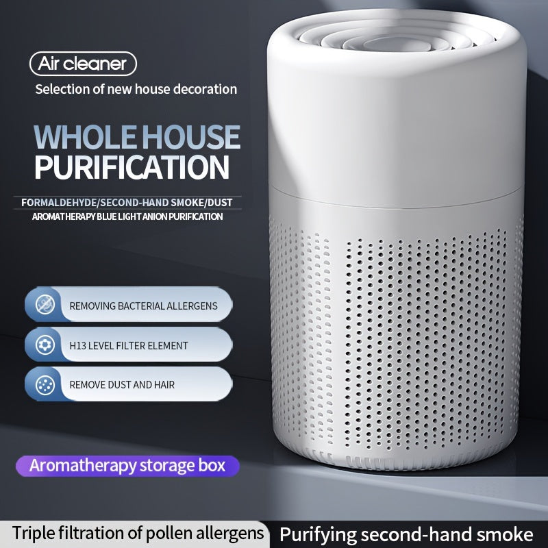 1pc True HEPA Air Purifier Deodorizer Indoor Deodorizing Air Pur For Home Office Living Room Up To 350500ft Digital Display Air Cleaner With Air Monitor  HEPA Filter Remove SmokesDust