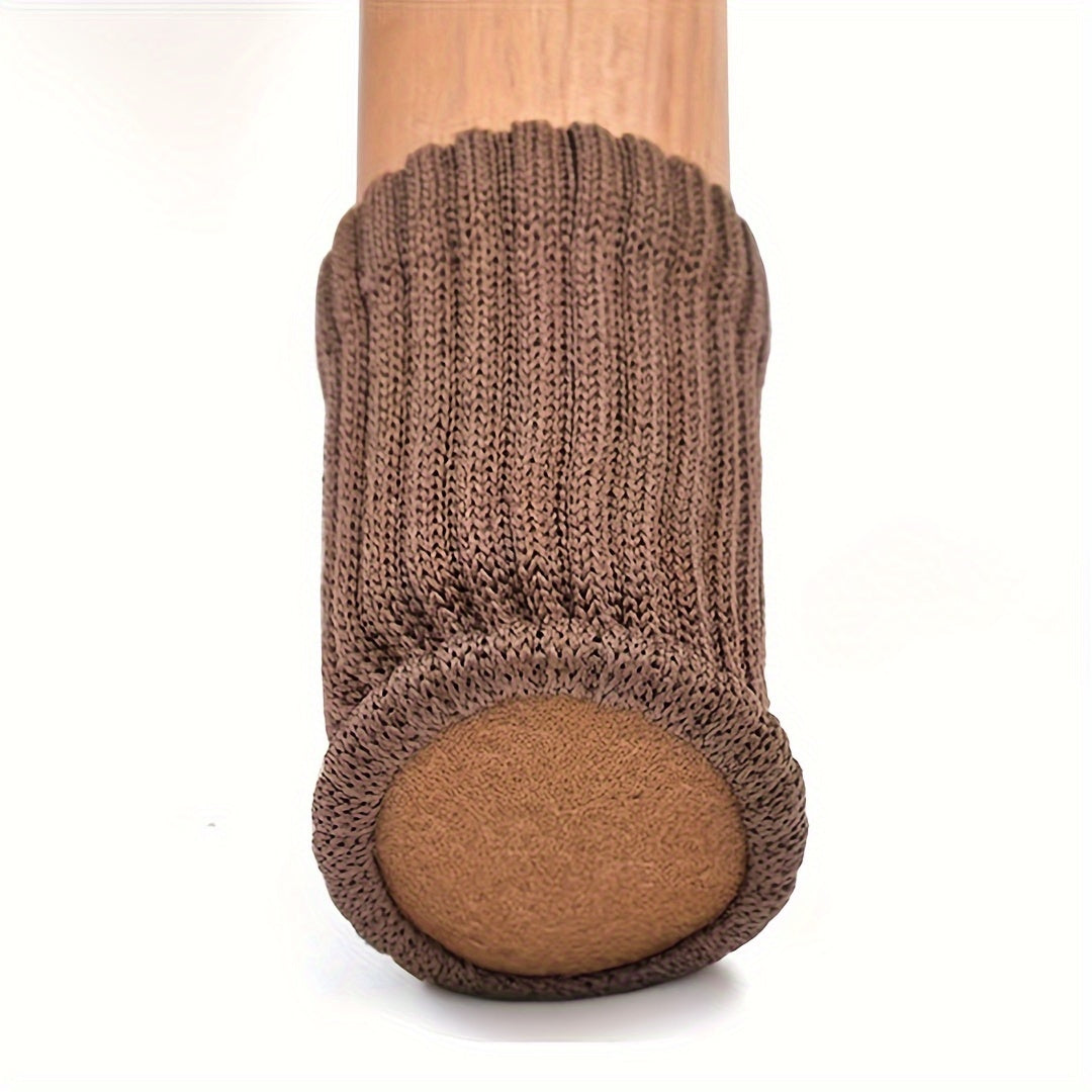24pcs Super Stretchy Woolen Chair Leg Socks  NonSlip Floor Protectors with Secure Grip  Soft Furniture Caps Set for Universal Fit Durable Knitted Design  24Pack