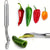 Multifunctional Serrated Stainless Steel Pepper Seeder  Durable and easy to clean suitable for cooking enthusiasts and home chefs perfect house warming gift
