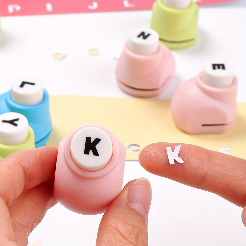 AZ Letters and Numbers Set of Colorful Plastic Letter Stamps for DIY Crafting