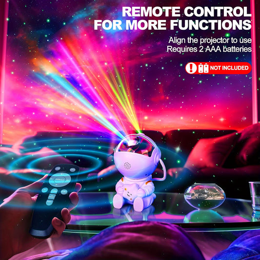1pc Remote Control Timing LED Nebula Night Light With Star Projector And Guitar Night Light  Remote Control 360  Rotation Astronaut Nebula Projector Bedroom Game Room Decoration Eid AlAdha Mubarak
