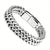 Premium Stainless Steel Mens Braided Chain Bracelet  Stylish Square Links with Magnet Buckle Closure and Yin Yang Design  Hypoallergenic Durable Jewelry Accessory