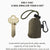 1pc HighQuality Mini Folding Shopping Bag  Portable Reusable LeakProof Storage Tote with Key Ring  Carabiner Durable Polyester Material Compact Design for Daily Use