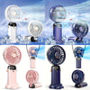 Handheld Fan Portabe Fan Battery Powered Fan with LED Small Personal Usb Folding Skincare Little Wireless Cooling Powerful Quiet Hand Fans Mini Fan Handheld