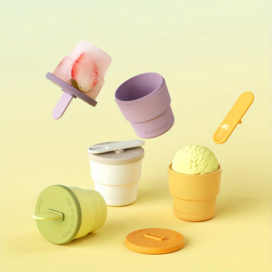 Silicone Ice Cream Cup  Summer Dessert Cup Freezable  Oven Safe PhthalateFree For Kitchen And Restaurant Use  1Pc